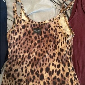 Dolce & Gabbana Leopard Print Women's Top